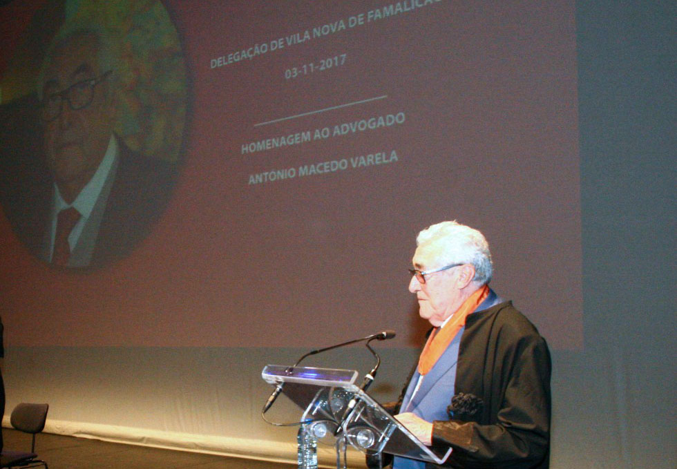 Ordem dos Advogados distingue Macedo Varela