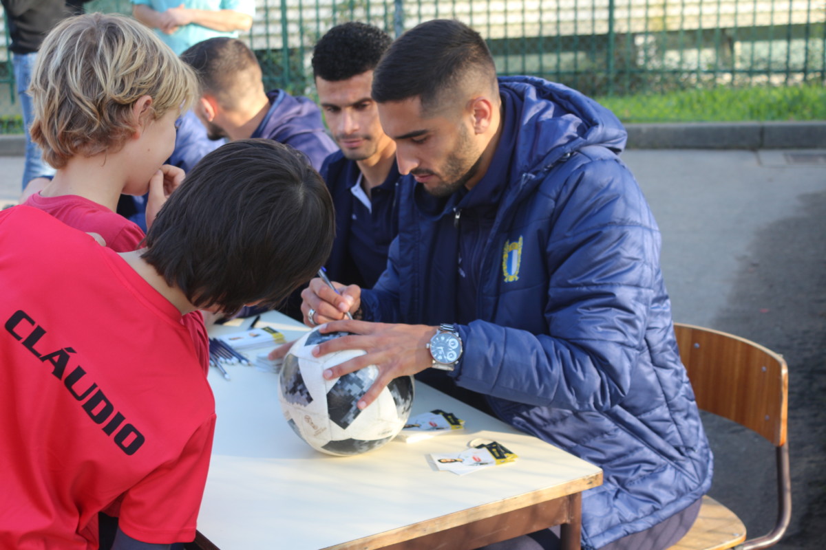 FC Famalicão sentiu o apoio dos alunos da escola básica Nº1 de Conde S. Cosme