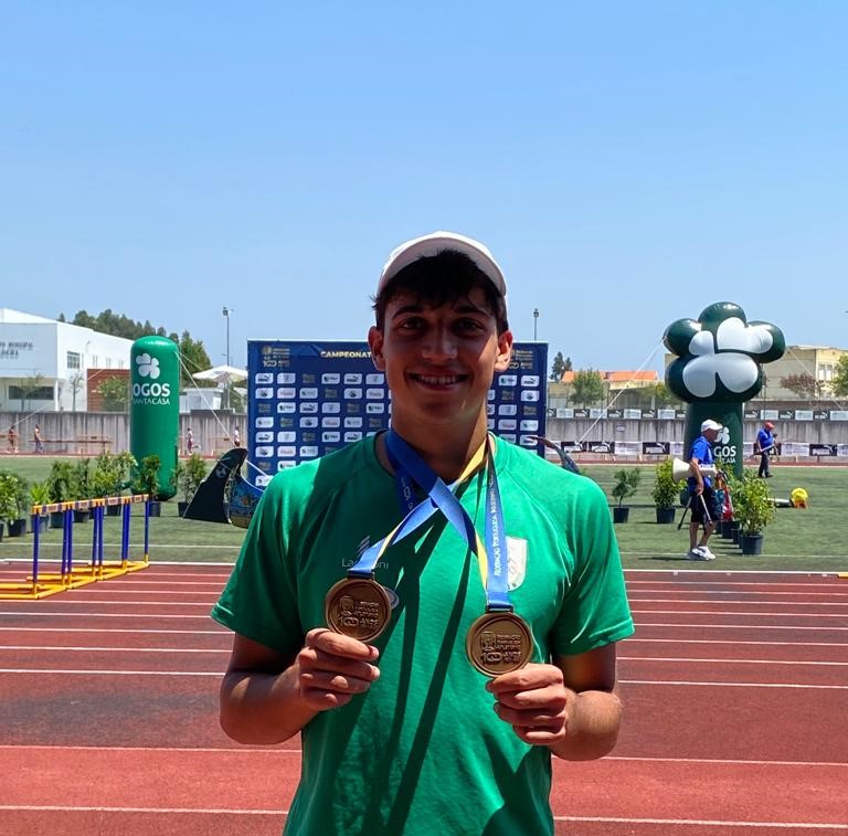 Famalicão: Tiago Pereira com duas medalhas de bronze no Campeonato Nacional de Juniores