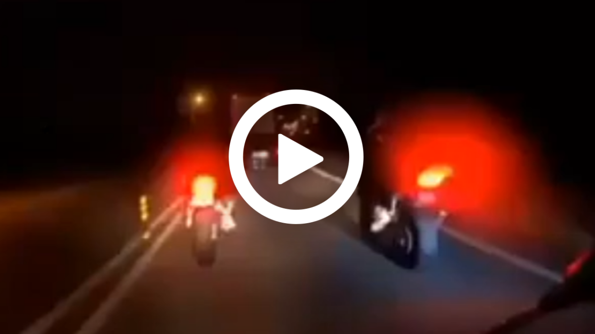Vídeo: Motociclistas falham ultrapassagem e sofrem aparatoso acidente na estrada Famalicão – Braga (N14)