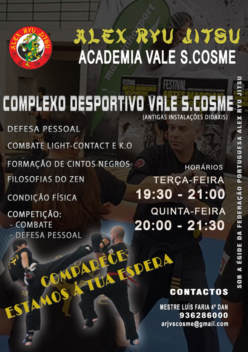 Famalicão: Já abriu a Academia Alex Ryu Jitsu de S. Cosme