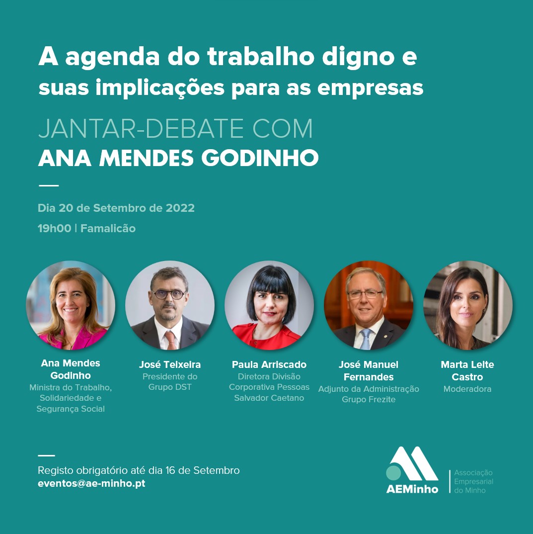 Famalicão: Ministra do Trabalho, Solidariedade e Segurança Social em jantar-debate