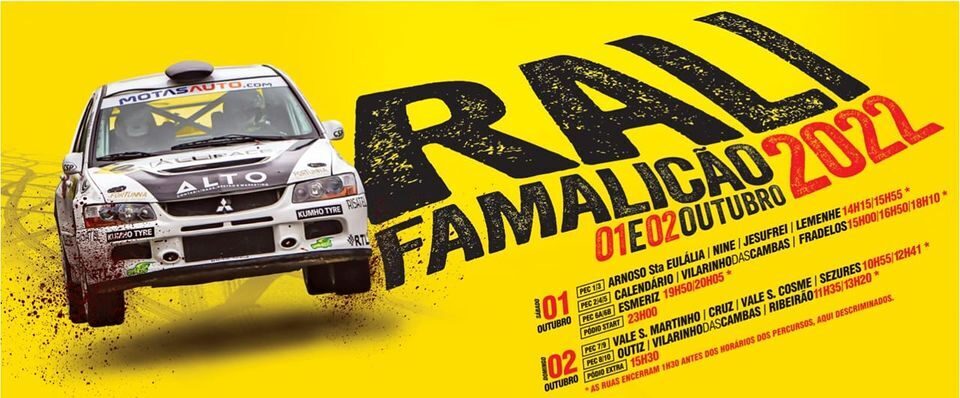 Famalicão: Rali passa por várias freguesias com a especial noturna em Esmeriz