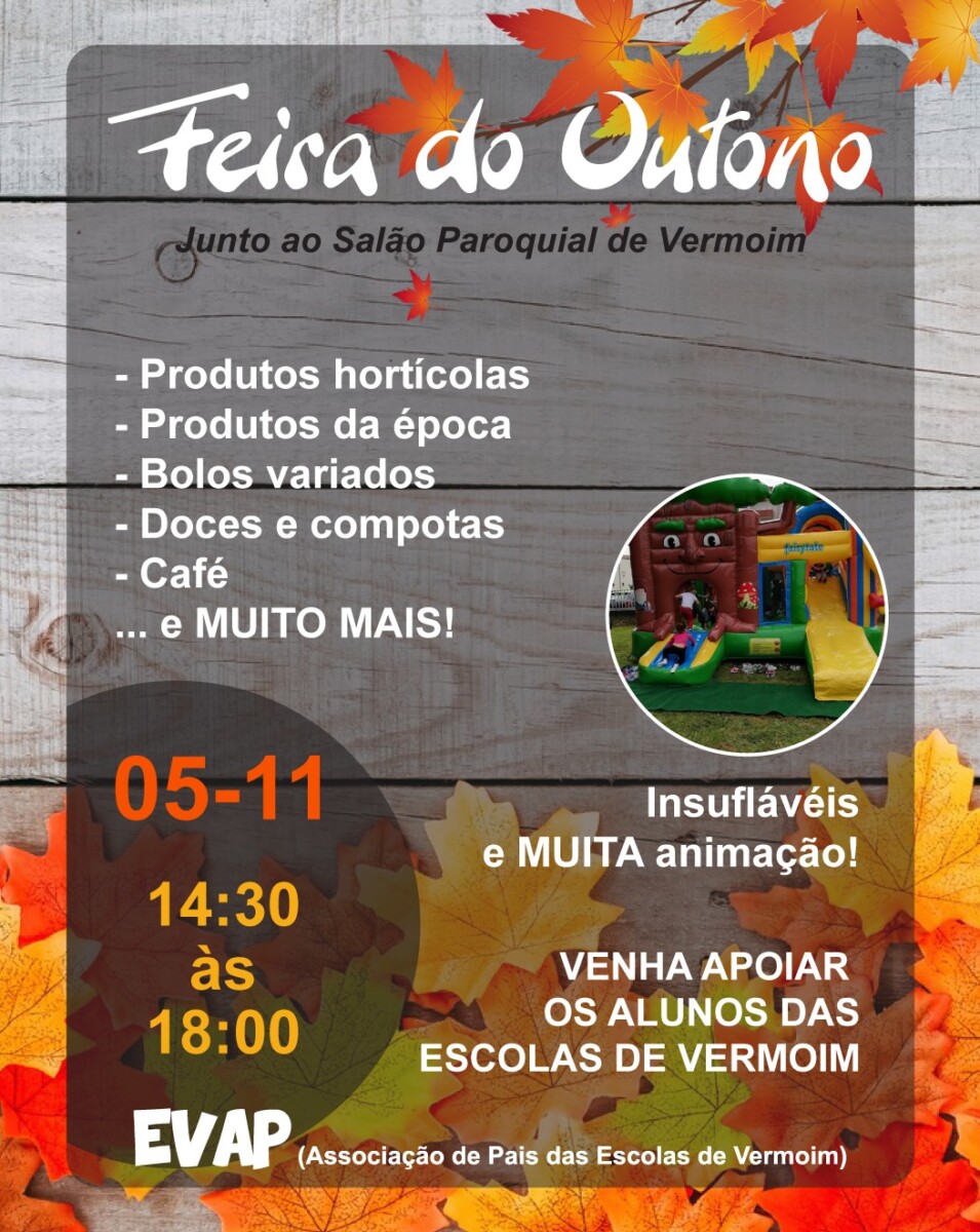 Famalicão: Feira de Outono no salão paroquial de Vermoim