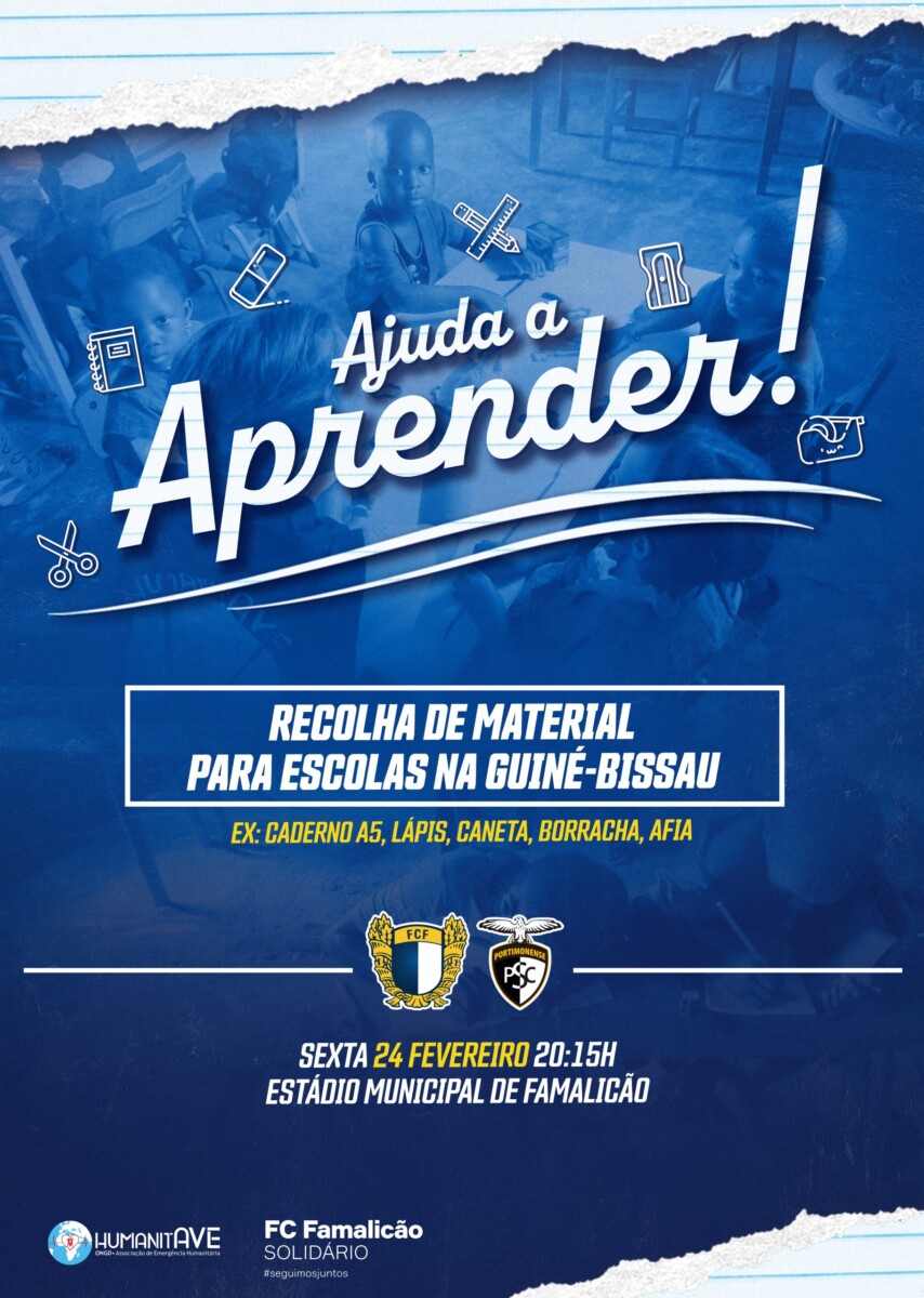 FC Famalicão recolhe material escolar para crianças da Guiné-Bissau