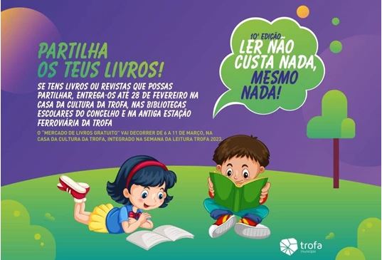 Semana da Leitura na Trofa começa segunda-feira