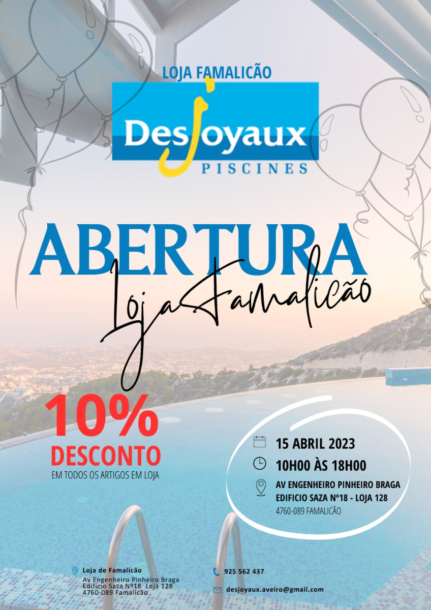 Famalicão: Celebre a vida, junte a família e amigos à volta de uma piscina Desjoyaux