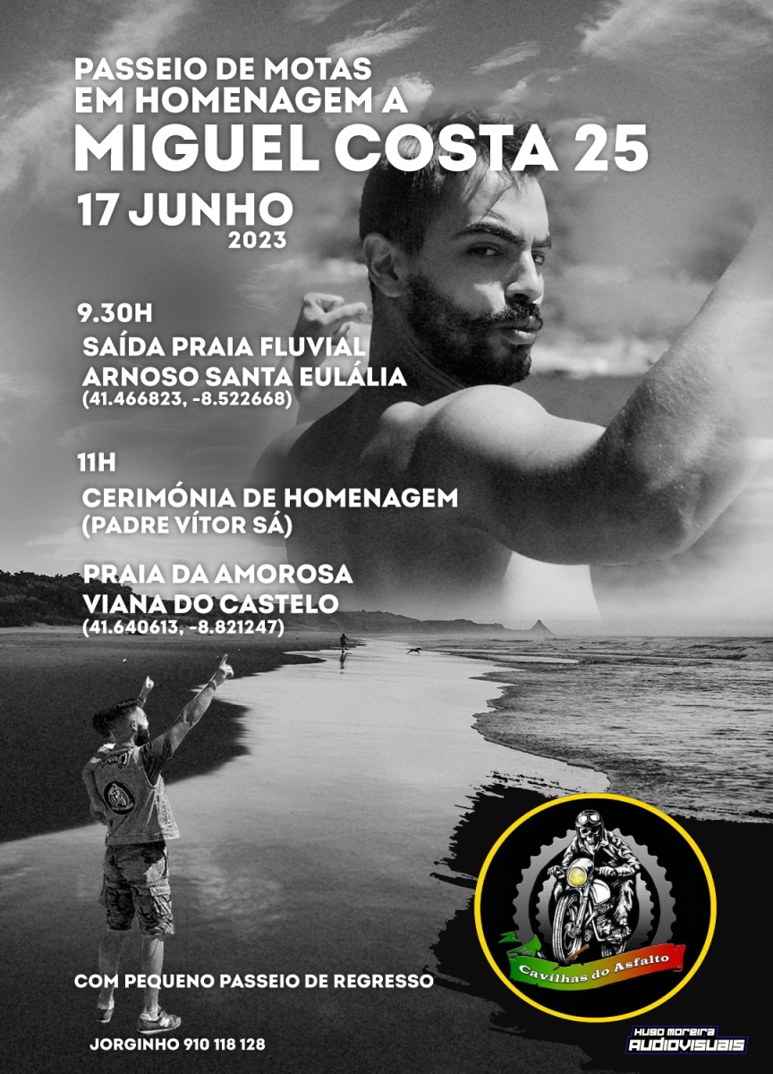Famalicão: Cavilhas do Asfalto prestam homenagem a Miguel Costa 25
