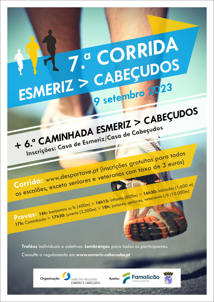 Famalicão: Abertas inscrições para a sétima corrida e sexta caminhada de Esmeriz e Cabeçudos