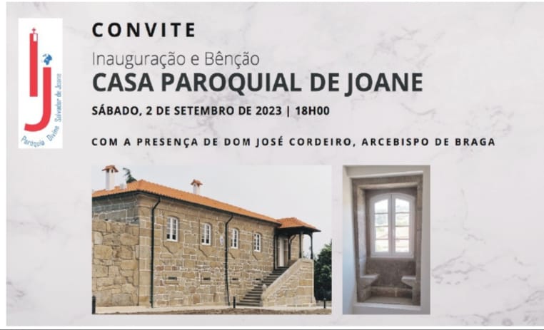 Famalicão: Arcebispo D. José Cordeiro na inauguração da Casa Paroquial de Joane