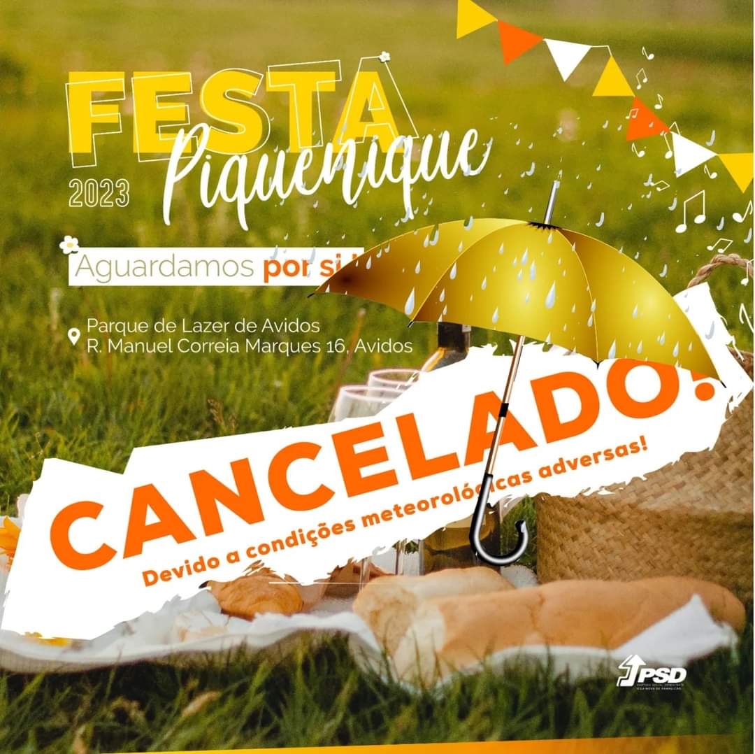 Famalicão: Festa piquenique do PSD cancelada