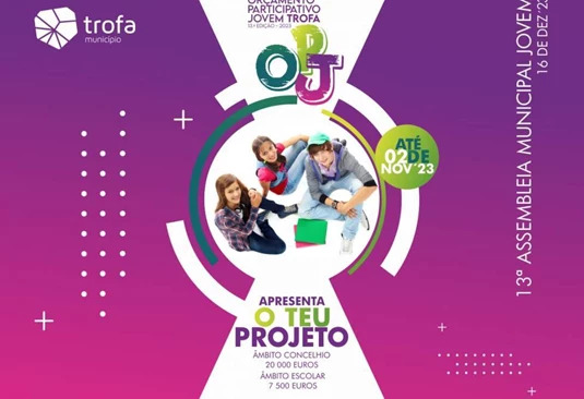 Trofa: inscrições para o Orçamento Participativo Jovem terminam a 2 de novembro