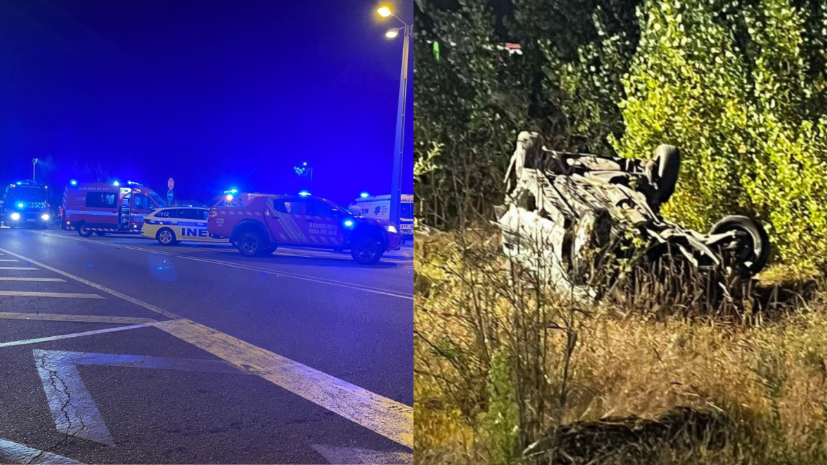 Homem morre e mulher fica em estado crítico num acidente de viação na Via Intermunicipal Joane Vizela (VIM)