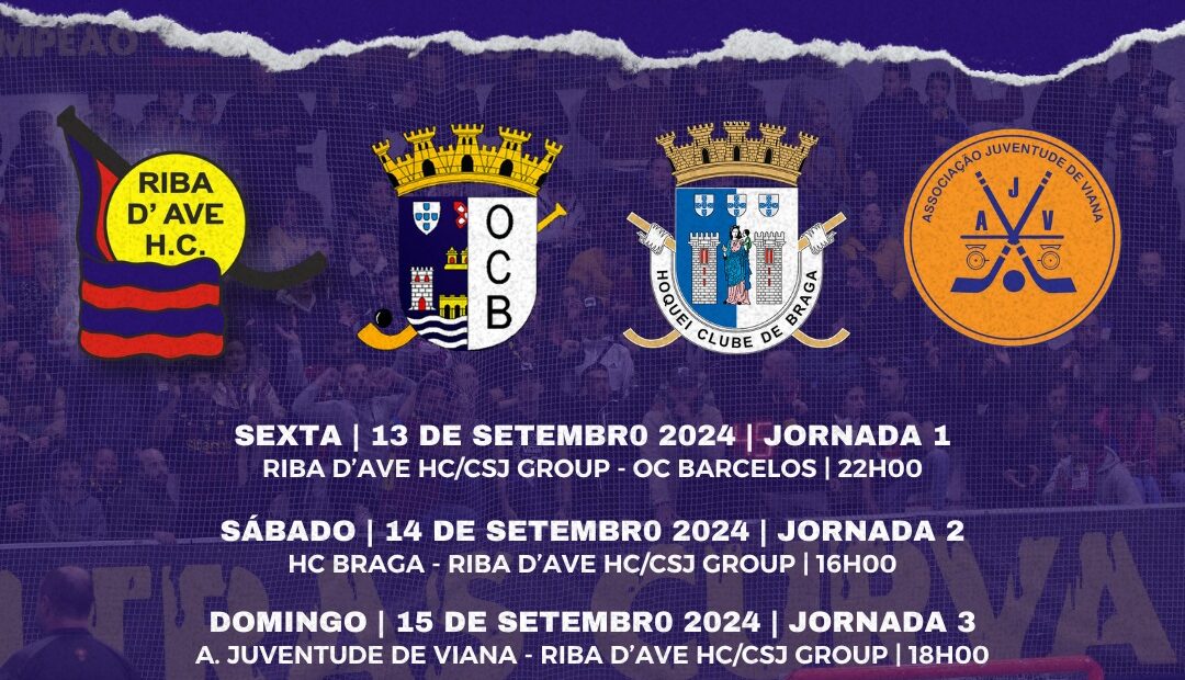 Famalicão: Riba d´Ave defronta OB Barcelos, HC Braga e Juventude de Viana na Taça Jorge Coutinho