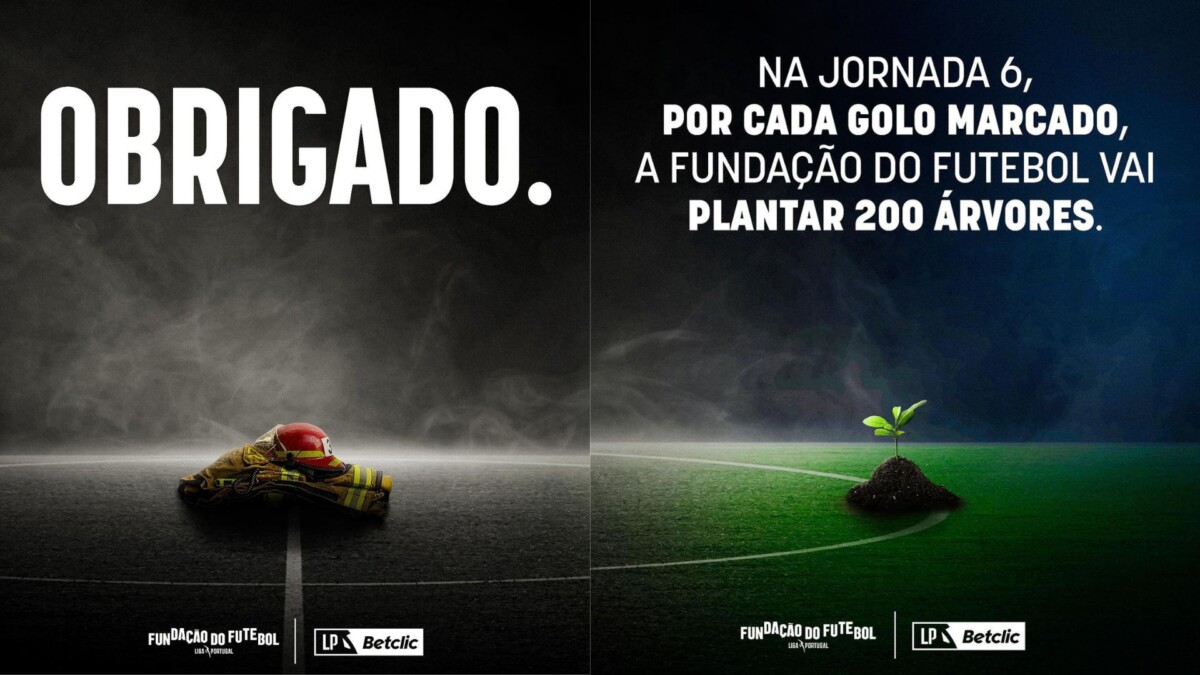 Liga Portugal vai plantar 200 árvores por cada golo marcado, em homenagem aos bombeiros