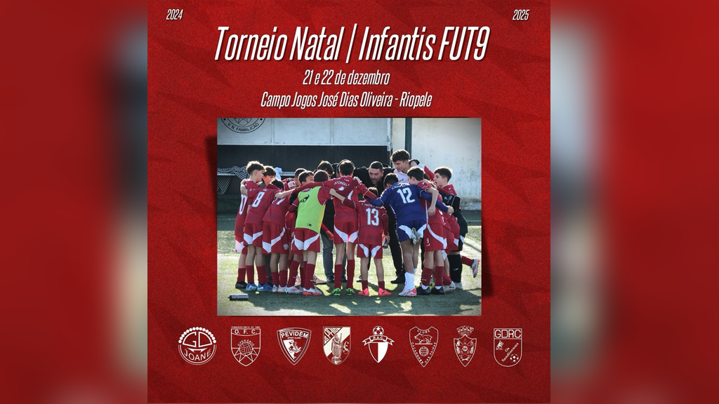 Famalicão: GD Joane realiza Torneio de Natal para infantis no campo da Riopele