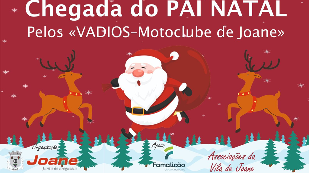 Famalicão: Pai Natal chega a Joane de mota