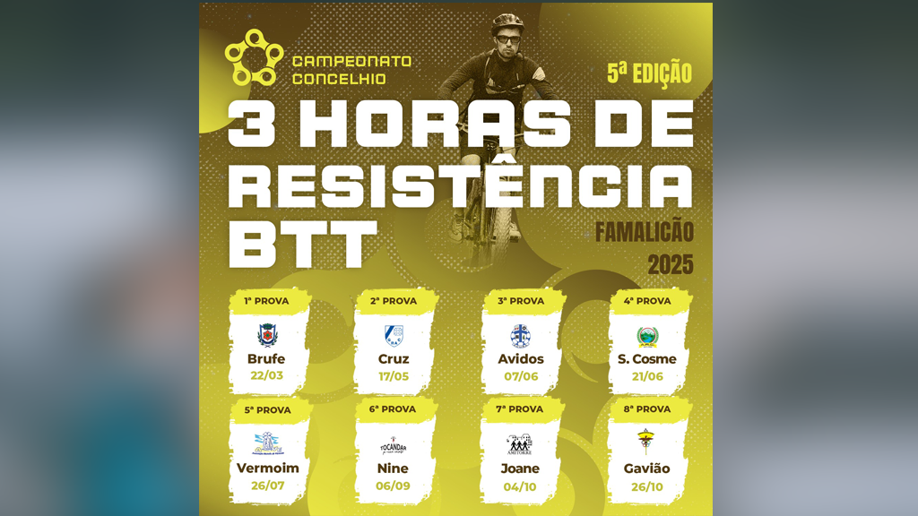Famalicão: Quinta edição do Concelhio 3 Horas Resistência BTT começa em março