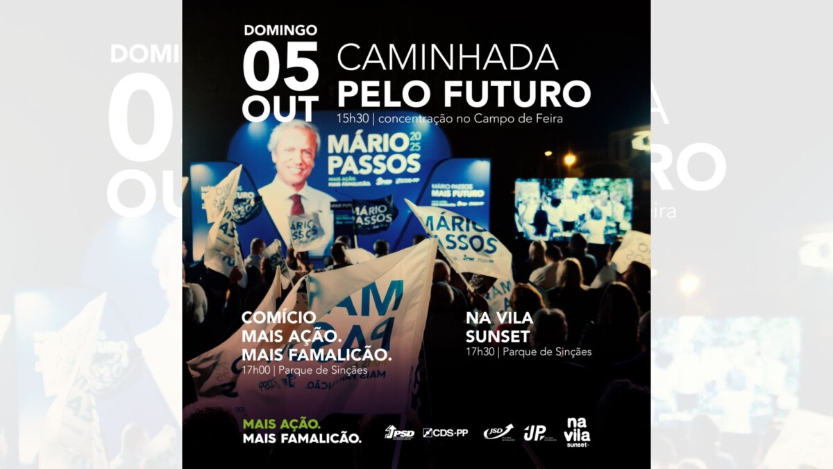 Coligação PSD/CDS promove caminhada e sunset este domingo