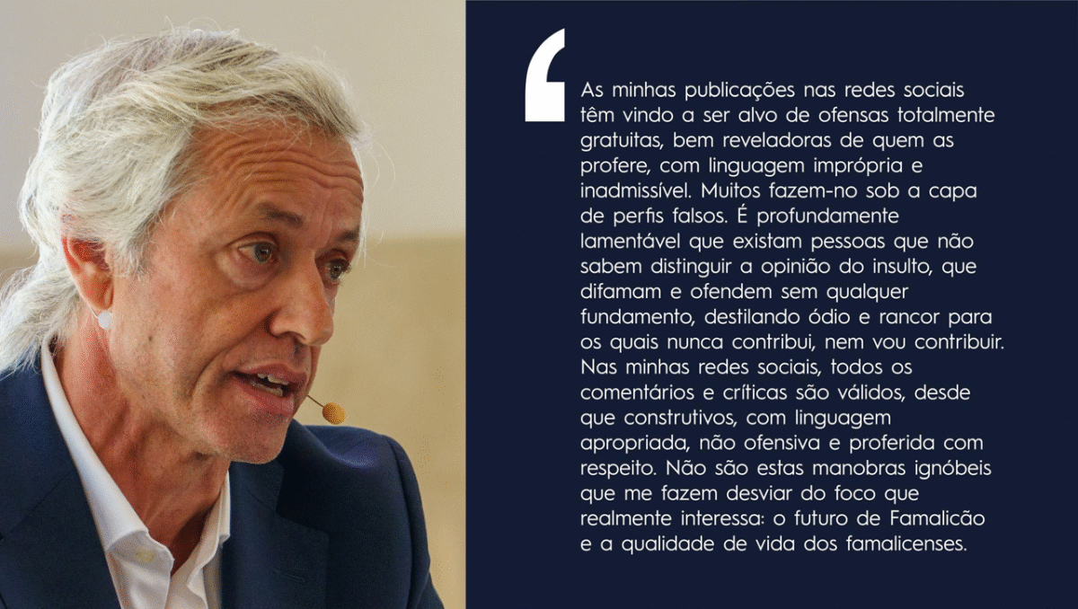 Famalicão: Mário Passos denuncia campanha difamatória nas redes sociais
