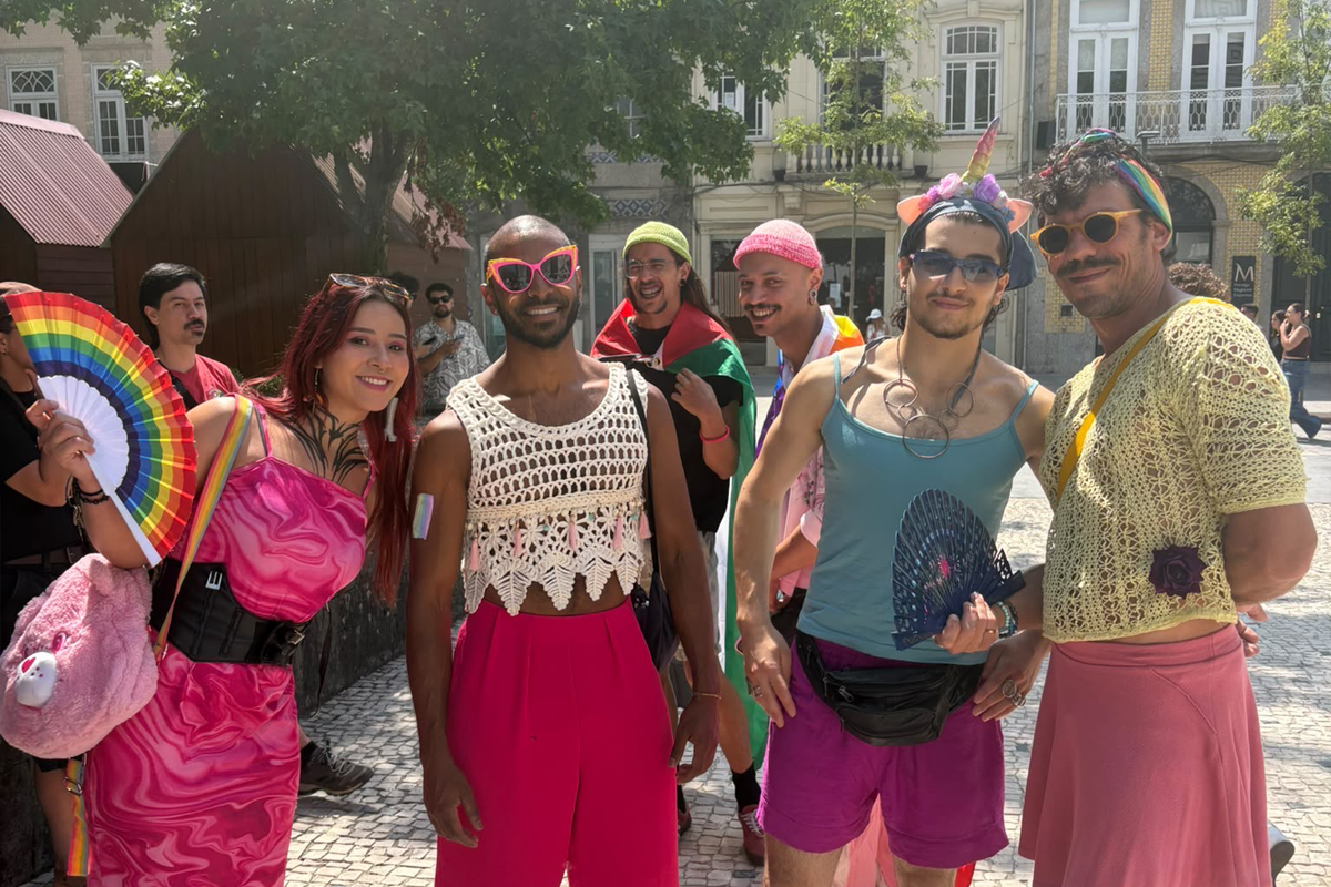 Famalicão: Manifestantes na rua pela dignidade LGBTQIAP+